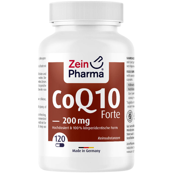 ZeinPharma Coenzym Q10 forte 200 mg Kapseln, 120 St. Kapseln