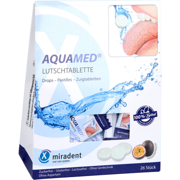 miradent AQUAMED Lutschtablette fördert den Speichelfluss, 60 g Tablettes