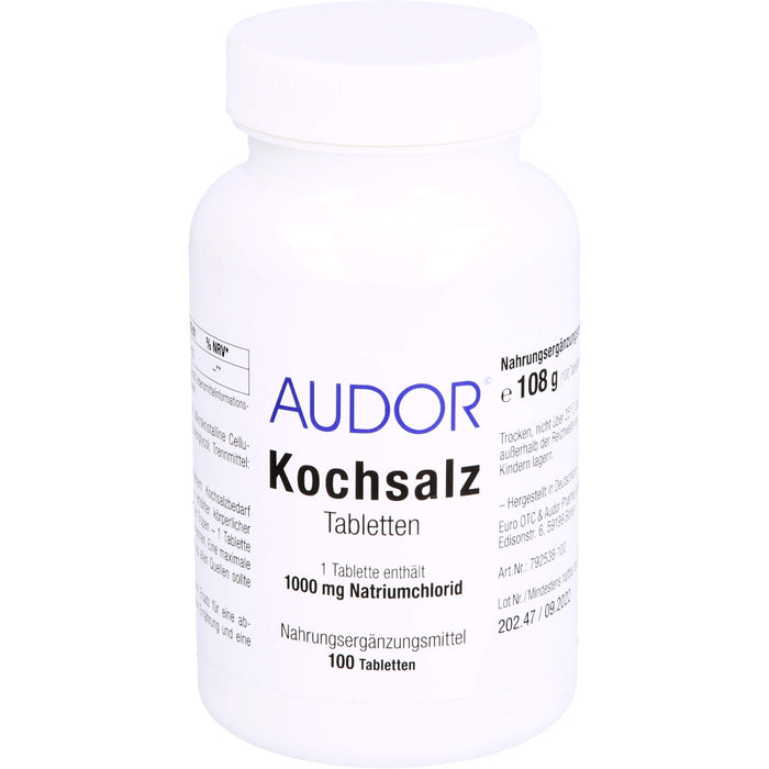 AUDOR Kochsalz Tabletten, 100 pcs. Tablets