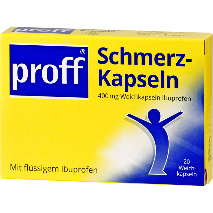 proff Schmerzkapseln 400 mg Weichkapseln bei leichten bis mäßig starken Schmerzen, 20 St. Kapseln