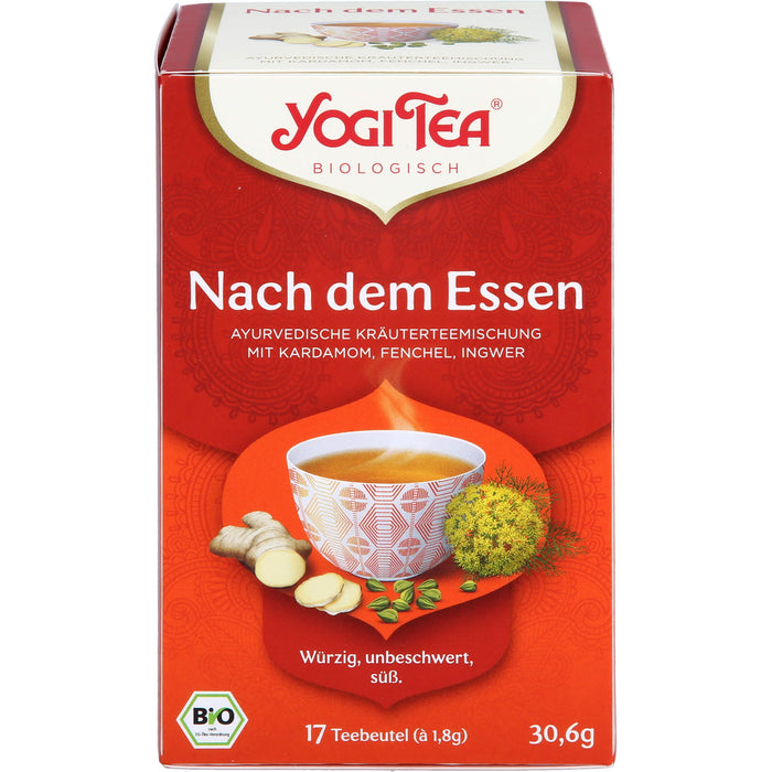 YOGI TEA Nach dem Essen ayurvedische Kräuterteemischung, 17 pcs. Filter bag