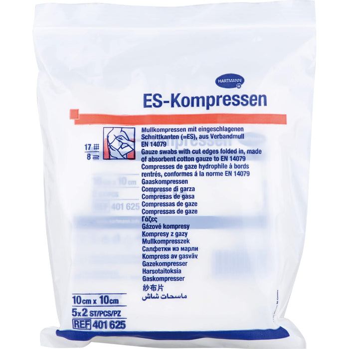 ES-Kompressen steril 7,5x7,5cm 8fach, 5X2 St KOM