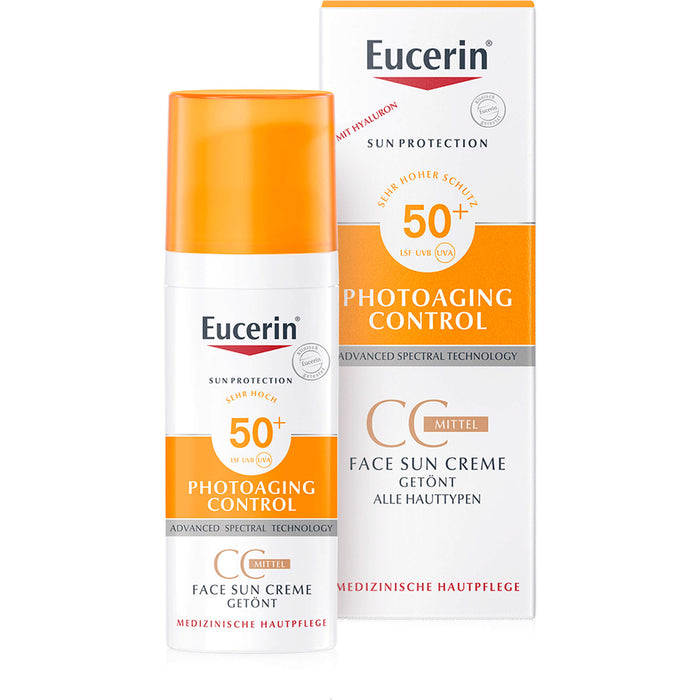 Eucerin Photoaging Control Face Sun CC Creme getönt LSF 50+ mittel, 50 ml Creme