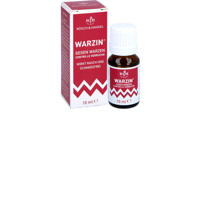 RÖSCH & HANDEL Warzin Tinktur gegen Warzen, 10 ml Lösung