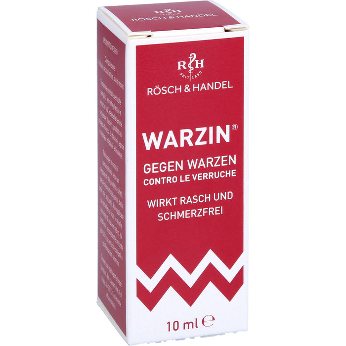 RÖSCH & HANDEL Warzin Tinktur gegen Warzen, 10 ml Solution