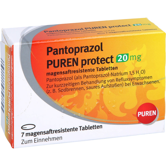 Pantoprazol PUREN protect 20 mg Tabletten, 7 pc Tablettes