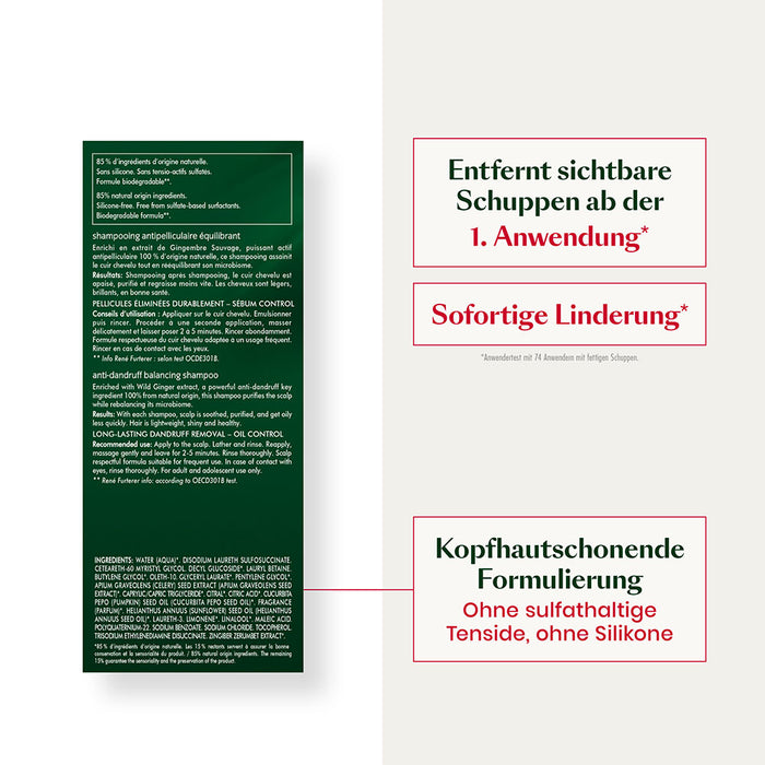 RENE FURTERER NEOPUR Ausgleichendes Anti-Schuppen Shampoo für fettige Schuppen & Kopfhaut - bei Schuppen, 150 ml Shampoo