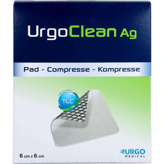 UrgoClean Ag Kompressen 6 x 6 cm, 10 St. Wundauflagen