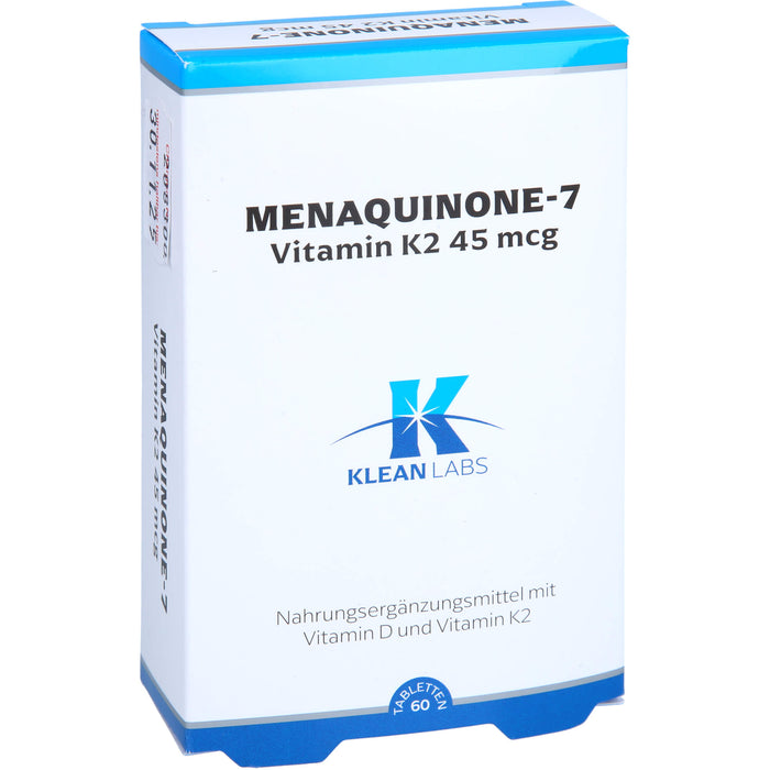 Menaquinone-7 KLEAN LABS, 60 St TAB