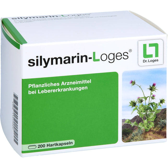 silymarin-Loges Kapseln bei Lebererkrankungen, 200 pcs. Capsules