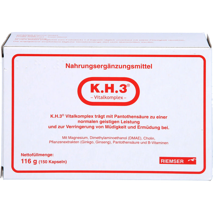 K.H.3 Vitalkomplex Kapseln, 150 pc Capsules