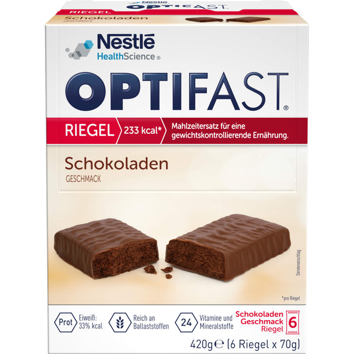 OPTIFAST Riegel Schokoladen Geschmack, 6 St. Riegel