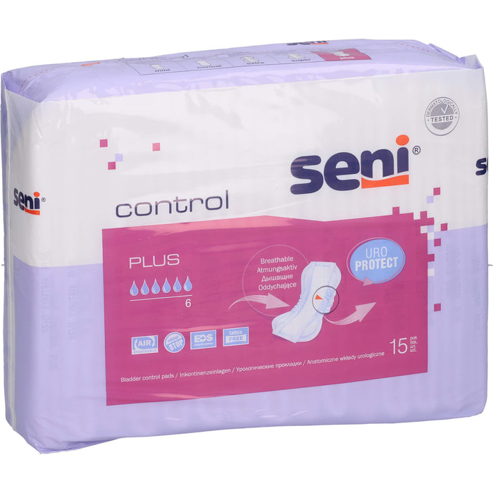 Seni Control Plus Inkontinenzeinlagen, 15 St. Einlagen