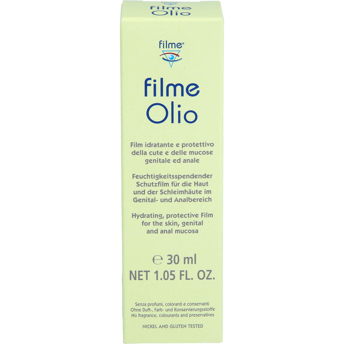 Filme Olio feuchtigkeitsspendender Schutzfilm für die Haut und der Schleimhäute im Genital- und Analbereich, 30 ml Oil