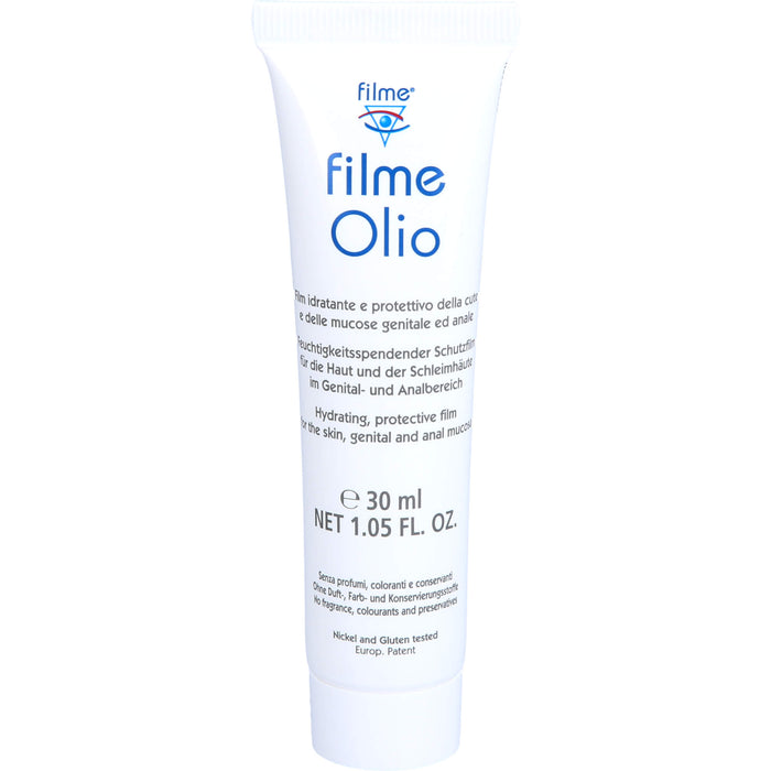 Filme Olio feuchtigkeitsspendender Schutzfilm für die Haut und der Schleimhäute im Genital- und Analbereich, 30 ml Oil