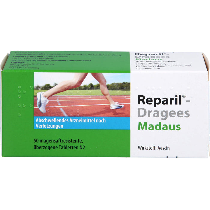 Reparil-Dragees Madaus 20 mg, magensaftresistente, überzogene Tablette, 50 St TMR