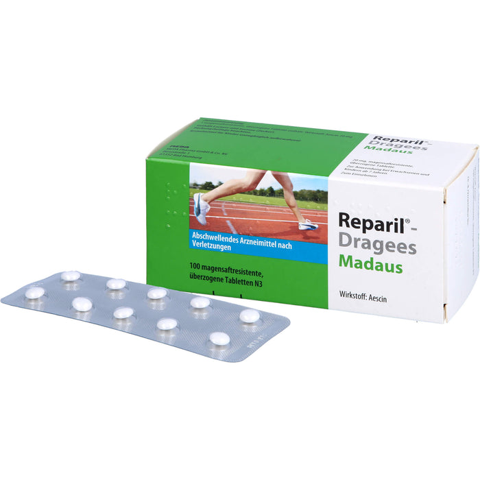 Reparil-Dragees Madaus 20 mg, magensaftresistente, überzogene Tablette, 100 St. Tabletten