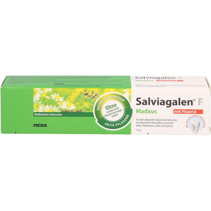 Salviagalen F Madaus Zahncreme mit Fluorid, 75 ml Toothpaste