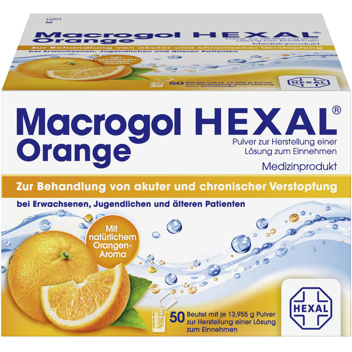 Macrogol HEXAL Orange, 50 pcs. Sachets