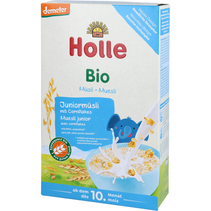 Holle Bio-Juniormüsli Mehrkorn mit Cornflakes, 250 g BRE