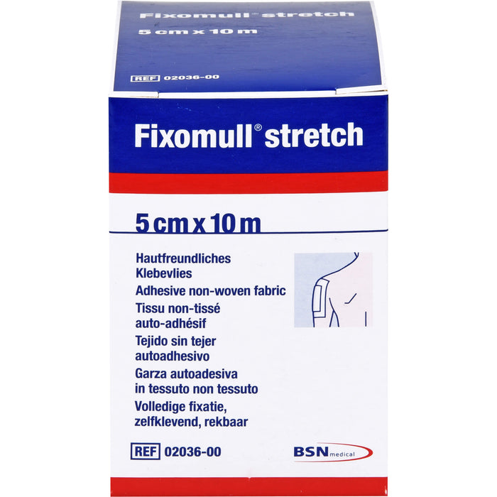 Fixomull stretch 5 cm x 10 m hautfreundliches Klebevlies, 1 pcs. Wound dressings