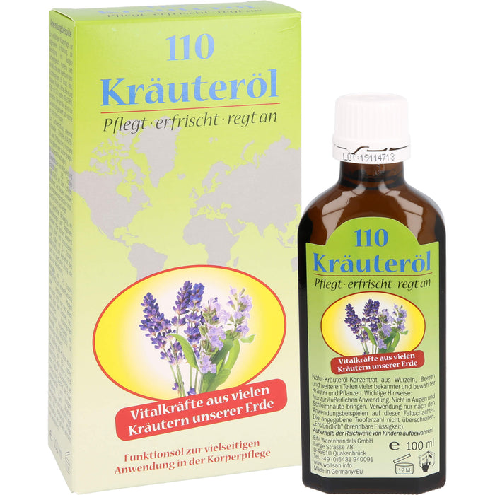 Kräuteröl 110 Vitalkräfte aus Kräutern, 100 ml OEL