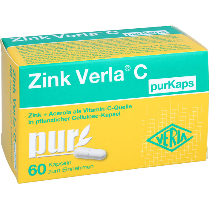 Zink Verla C purKaps Kapseln, 60 pcs. Capsules