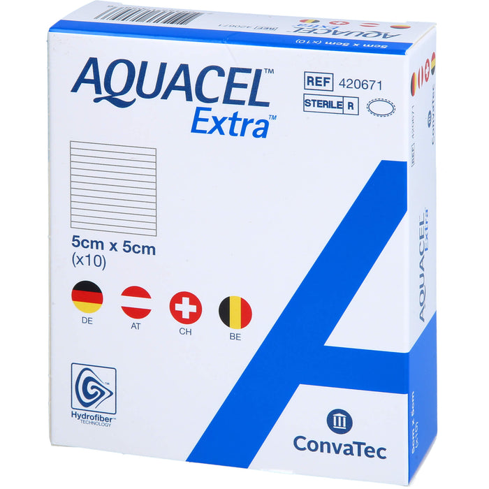 Aquacel Extra 5x5 cm Kompressen, 10 St KOM