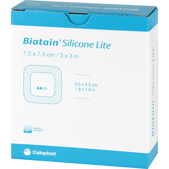 Biatain Silicone Lite Schaumverband 7,5x7,5cm, 10 St VER