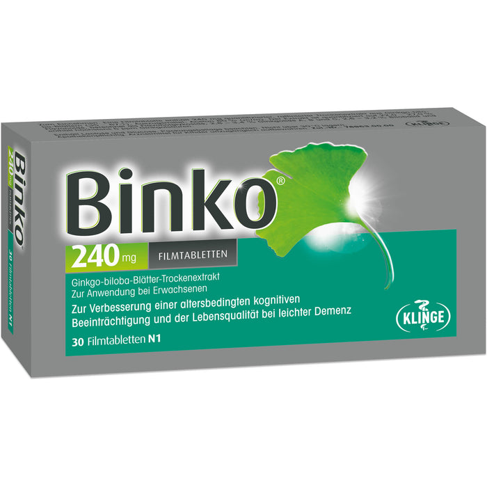 Binko 240 mg Filmtabletten, 30 pc Tablettes