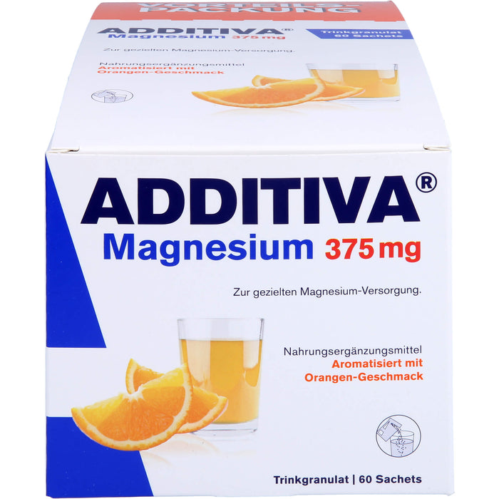 ADDITIVA Magnesium 375 mg Trinkgranulat Orangen-Geschmack, 60 pc Poudre