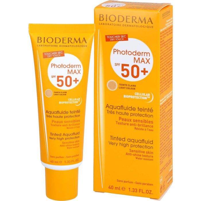 BIODERMA Photoderm MAX SPF 50+ Aquafluid getönt hell, 40 ml Solution