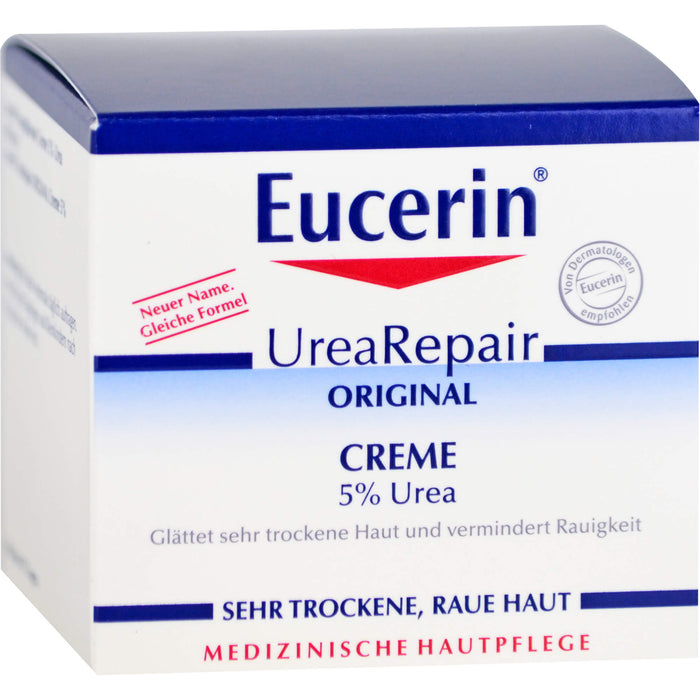 Eucerin UreaRepair 5% Urea Creme für sehr trockene Haut, 75 ml Crème