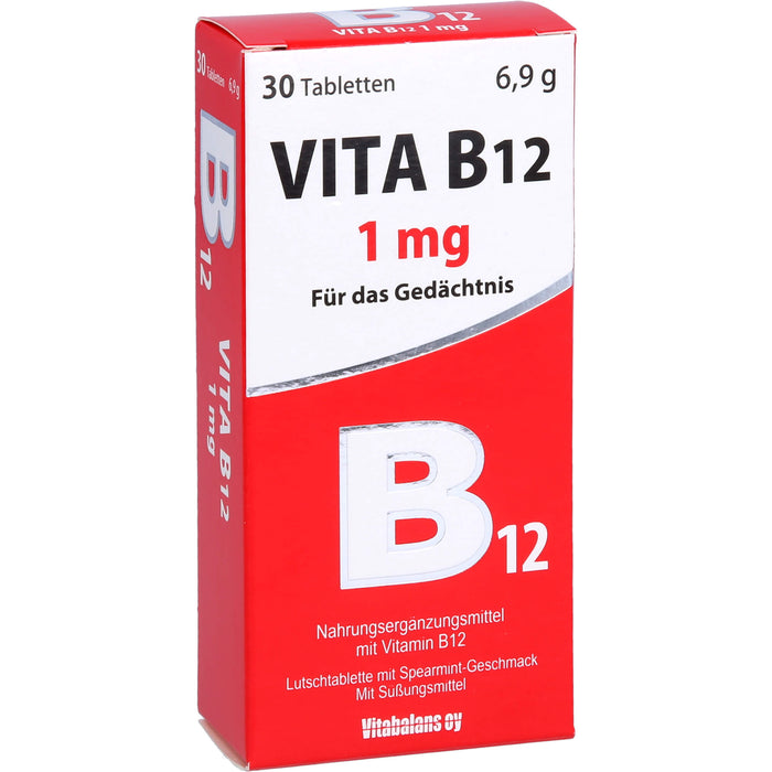 Vita B12 1mg Minz, 30 St LUT