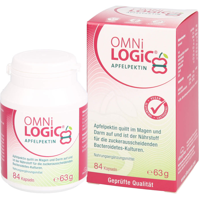 OMNi-LOGiC Apfelpektin Kapseln, 84 pcs. Capsules