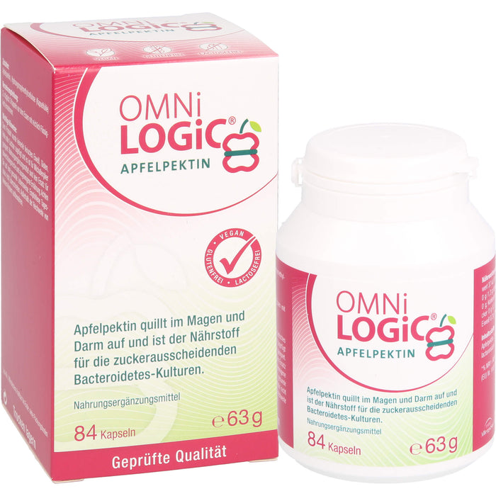 OMNi-LOGiC Apfelpektin Kapseln, 84 pcs. Capsules