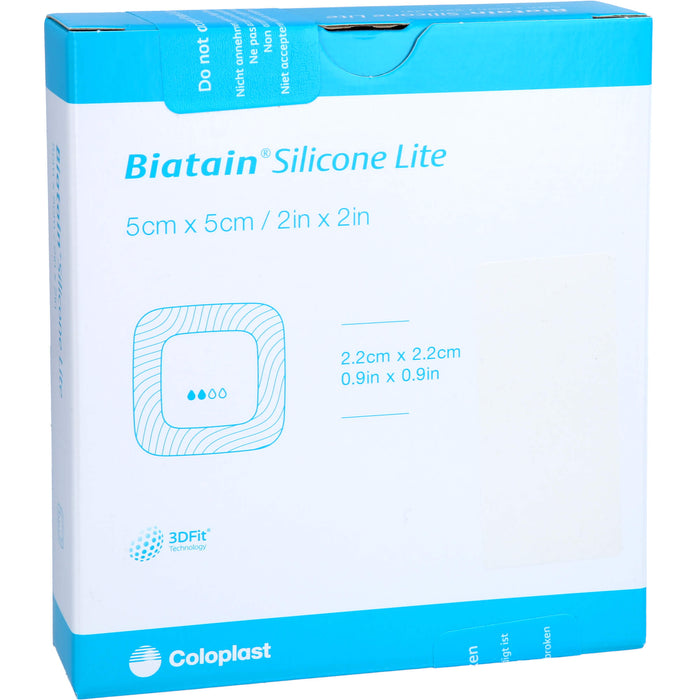 Biatain Silicone Lite Schaumverband 5 x 5 cm, 5 St. Verband