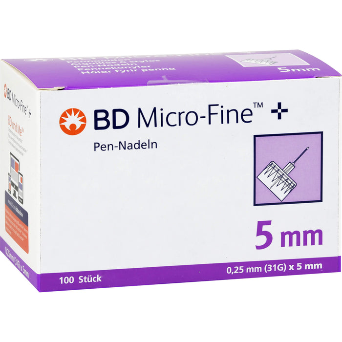 BD Micro Fine+ Pen Nadeln 0,25x5mm, 100 St KAN