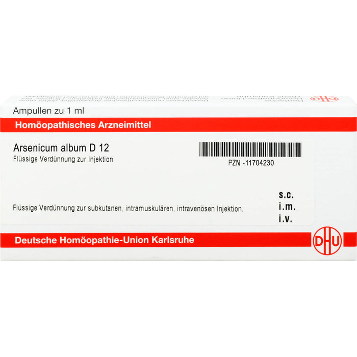 DHU Arsenicum album D12 Ampullen, 8 St. Ampullen