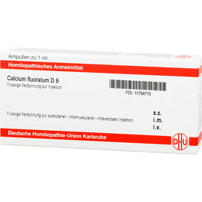 DHU Calcium fluoratum D8 Ampullen, 8 St. Ampullen