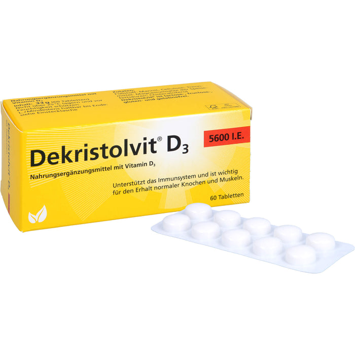 Dekristolvit D3 5600 I.E. Tabletten, 60 pcs. Tablets