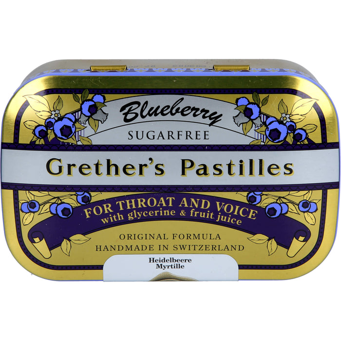 Grether's Pastilles Blueberry sugarfree, 110 g Pastilles