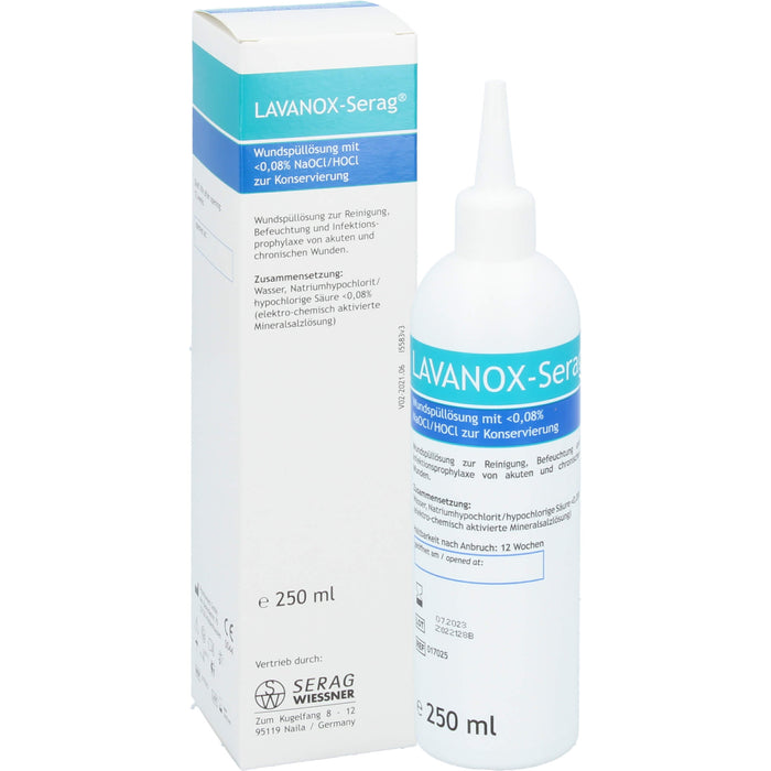 LAVANOX Wundspüllösung zur Reinigung und Infektionsprophylaxe bei Wunden, 250 ml Solution