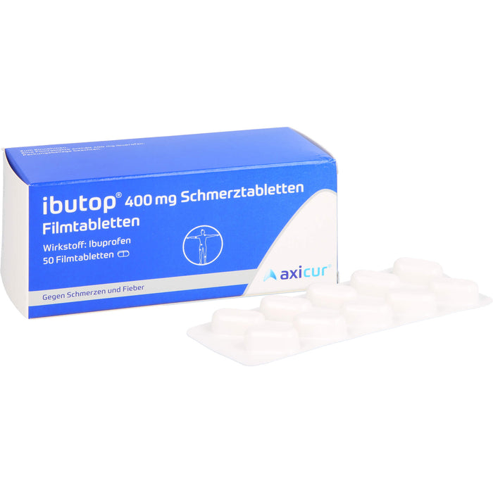 ibutop 400 mg Schmerztabletten Reimport axicorp, 50 St. Tabletten