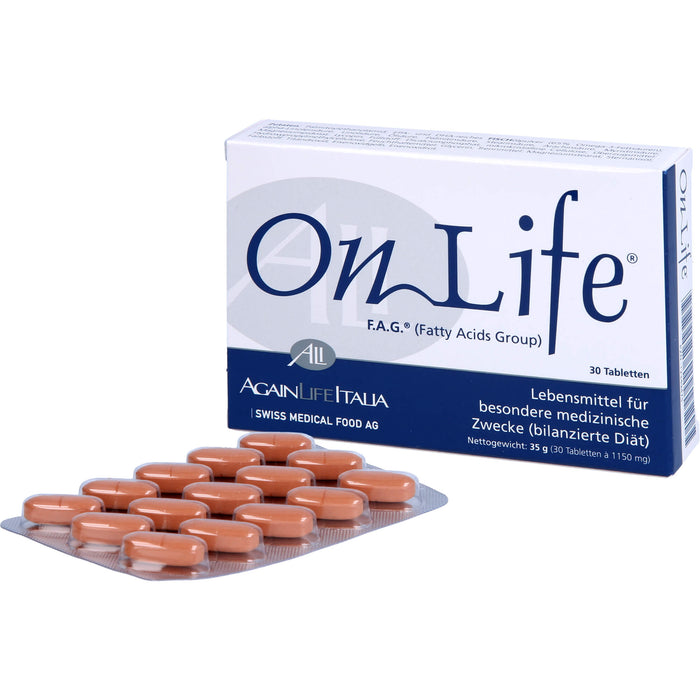 OnLife F. A. G. Fatty Acids Group Tabletten, 30 pc Tablettes