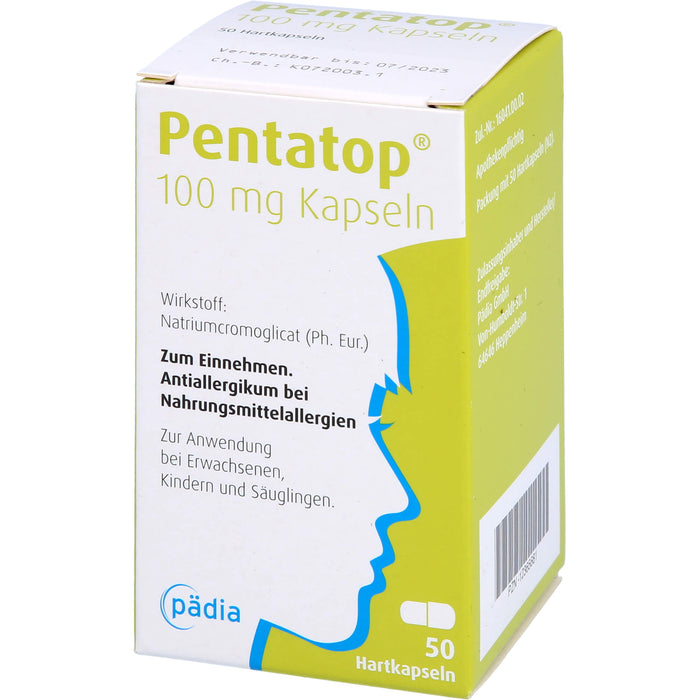 Pentatop 100 mg Kapseln bei Nahrungsmittelallergien, 50 pcs. Capsules