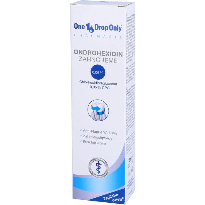 One Drop Only Pharmacia Ondrohexidin Zahncreme, 75 ml TUB