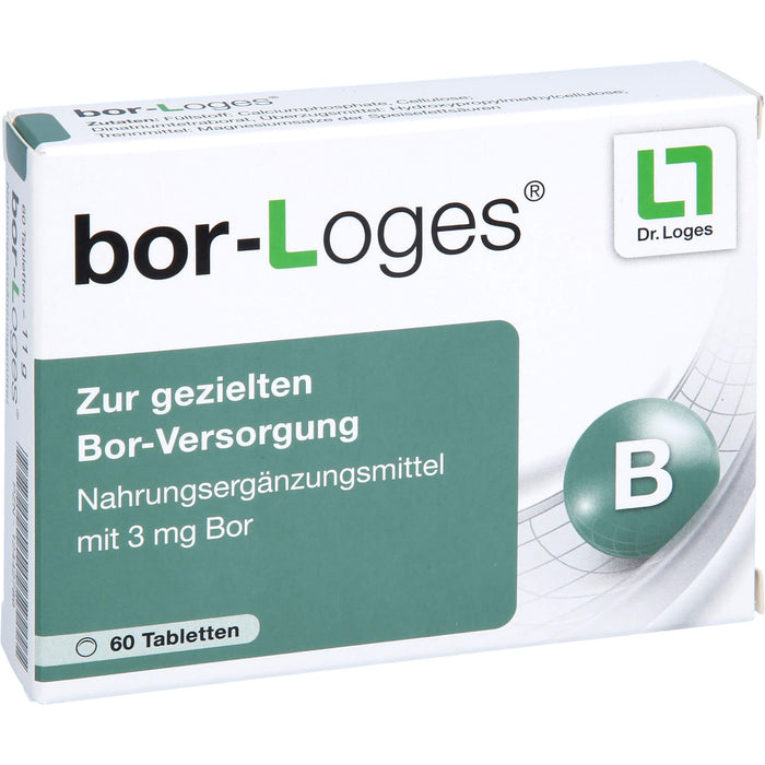 bor-Loges Tabletten zur gezielten Bor-Versorgung, 60 St. Tabletten