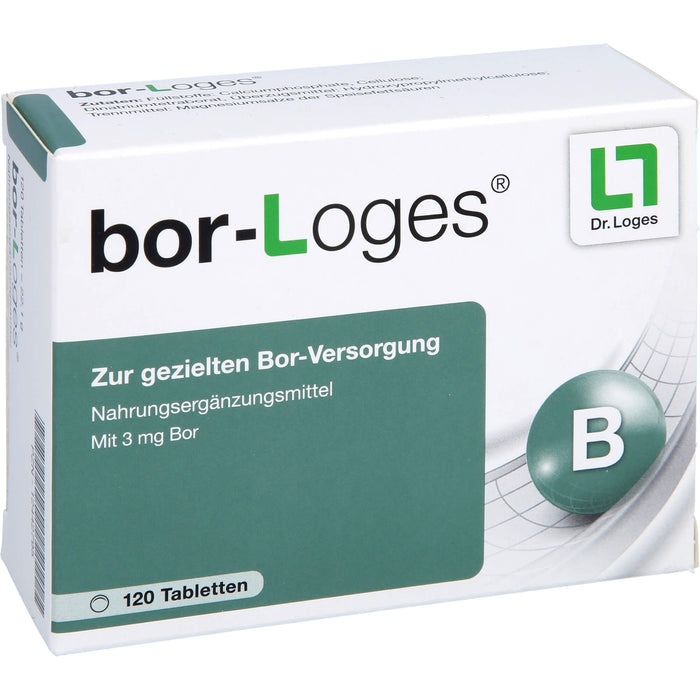 bor-Loges Tabletten zur gezielten Bor-Versorgung, 120 pcs. Tablets