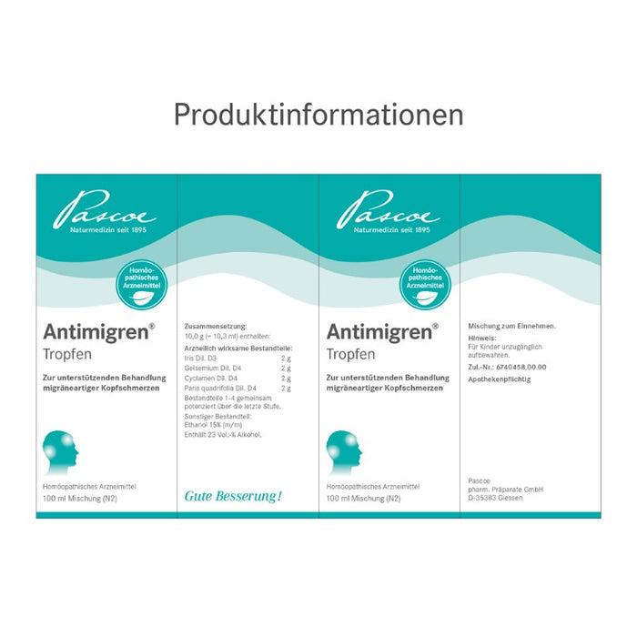 Antimigren Tropfen, 100 ml TRO